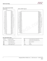 IS61C3216AL-12KLI Datasheet Pagina 2