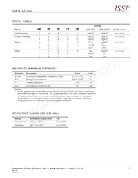 IS61C3216AL-12KLI Datasheet Pagina 3