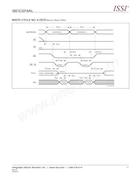 IS61C3216AL-12KLI Datasheet Pagina 11