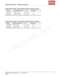 IS61C5128AS-25HLI Datenblatt Seite 5