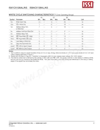 IS61C5128AS-25HLI Datasheet Pagina 9