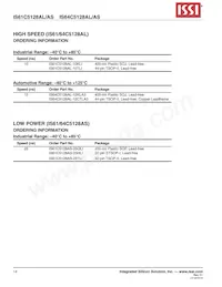 IS61C5128AS-25HLI Datasheet Pagina 14