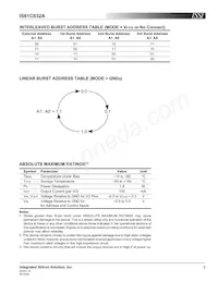 IS61C632A-7TQ-TR Datenblatt Seite 5