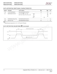 IS61C6416AL-12TI-TR Datenblatt Seite 12