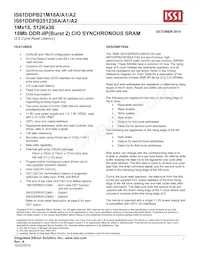 IS61DDPB251236A-400M3L Datasheet Copertura