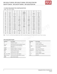 IS61LF12836A-7.5B2I-TR Datenblatt Seite 4