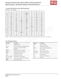 IS61LF12836A-7.5B2I-TR Datenblatt Seite 5