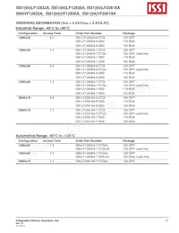 IS61LF12836A-7.5B2I-TR Datasheet Pagina 21