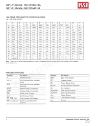 IS61LF204818A-7.5TQLI Datenblatt Seite 4