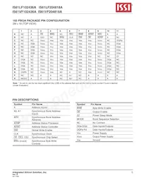 IS61LF204818A-7.5TQLI Datenblatt Seite 5