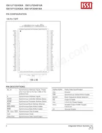 IS61LF204818A-7.5TQLI Datenblatt Seite 6