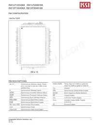 IS61LF204818A-7.5TQLI Datenblatt Seite 7