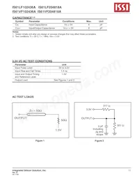 IS61LF204818A-7.5TQLI Datenblatt Seite 11