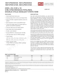 IS61LPD25636A-200TQLI Datasheet Copertura