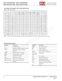 IS61LPD25636A-200TQLI Datasheet Pagina 6