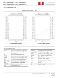 IS61LPD25636A-200TQLI Datasheet Pagina 8