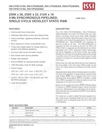 IS61LPS25636A-200B2I-TR Datasheet Copertura