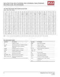 IS61LPS25636A-200B2I-TR Datasheet Pagina 6