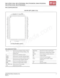 IS61LPS25636A-200B2I-TR Datenblatt Seite 9