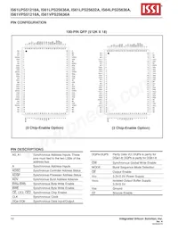 IS61LPS25636A-200B2I-TR Datasheet Pagina 10