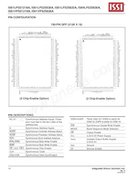 IS61LPS25636A-200B2I-TR Datenblatt Seite 10