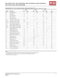 IS61LPS25636A-200B2I-TR Datasheet Pagina 17