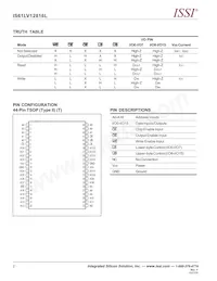 IS61LV12816L-10LQI-TR Datenblatt Seite 2