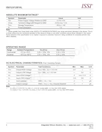 IS61LV12816L-10LQI-TR Datenblatt Seite 4