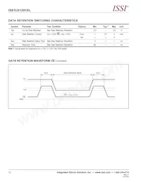 IS61LV12816L-10LQI-TR Datasheet Pagina 12