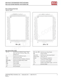 IS61NLF102436A-7.5TQLI-TR Datasheet Pagina 3