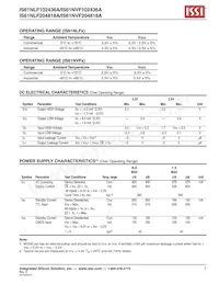 IS61NLF102436A-7.5TQLI-TR Datasheet Pagina 7