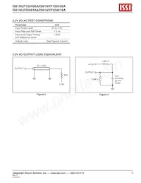 IS61NLF102436A-7.5TQLI-TR Datenblatt Seite 9