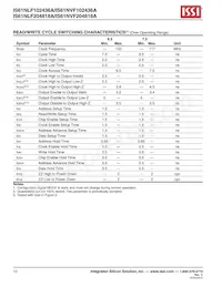 IS61NLF102436A-7.5TQLI-TR Datenblatt Seite 10