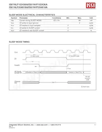 IS61NLF102436A-7.5TQLI-TR Datenblatt Seite 11