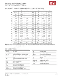 IS61NLF12836A-7.5TQI Datasheet Page 5
