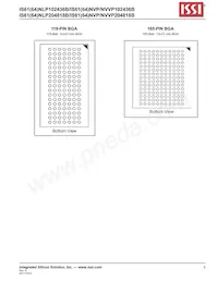 IS61NLP204818B-250B3L數據表 頁面 3