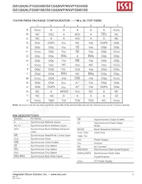 IS61NLP204818B-250B3L Datenblatt Seite 5