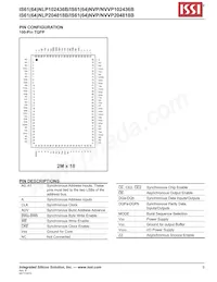 IS61NLP204818B-250B3L數據表 頁面 9