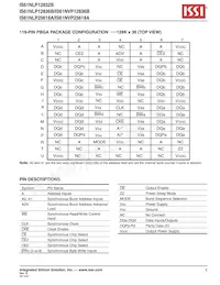 IS61NLP25618A-200B3I-TR Datasheet Pagina 5