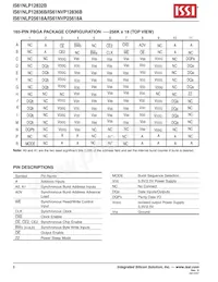 IS61NLP25618A-200B3I-TR Datenblatt Seite 6