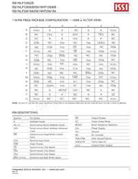 IS61NLP25618A-200B3I-TR數據表 頁面 7