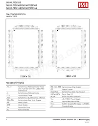 IS61NLP25618A-200B3I-TR Datasheet Pagina 8