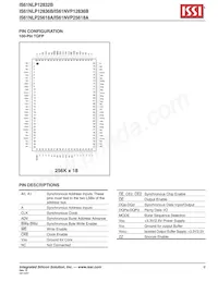 IS61NLP25618A-200B3I-TR Datasheet Pagina 9