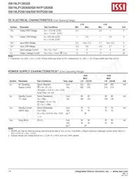 IS61NLP25618A-200B3I-TR數據表 頁面 14