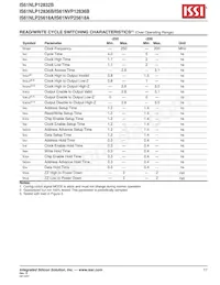 IS61NLP25618A-200B3I-TR數據表 頁面 17