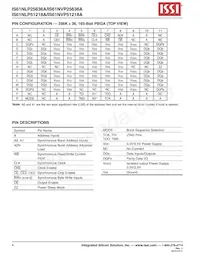 IS61NLP25636A-200B2LI Datasheet Page 4