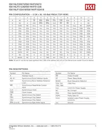 IS61NVF51236-7.5B3I Datasheet Pagina 5