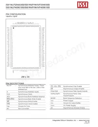 IS61NVP204836B-166TQLI Datasheet Pagina 8