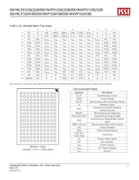 IS61NVP51236B-200B3I Datasheet Page 4