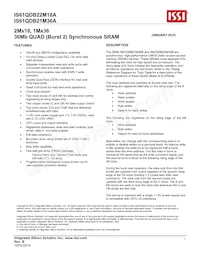 IS61QDB22M18A-250M3LI Datasheet Copertura